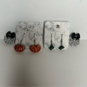 Hand-crafted Miscellaneous Halloween Earrings and Pins